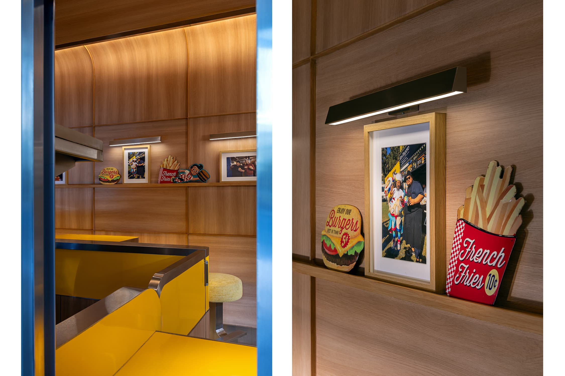 Interior of Greenlight Burgers in BGC designed by JJ Acuña / Bespoke Studio