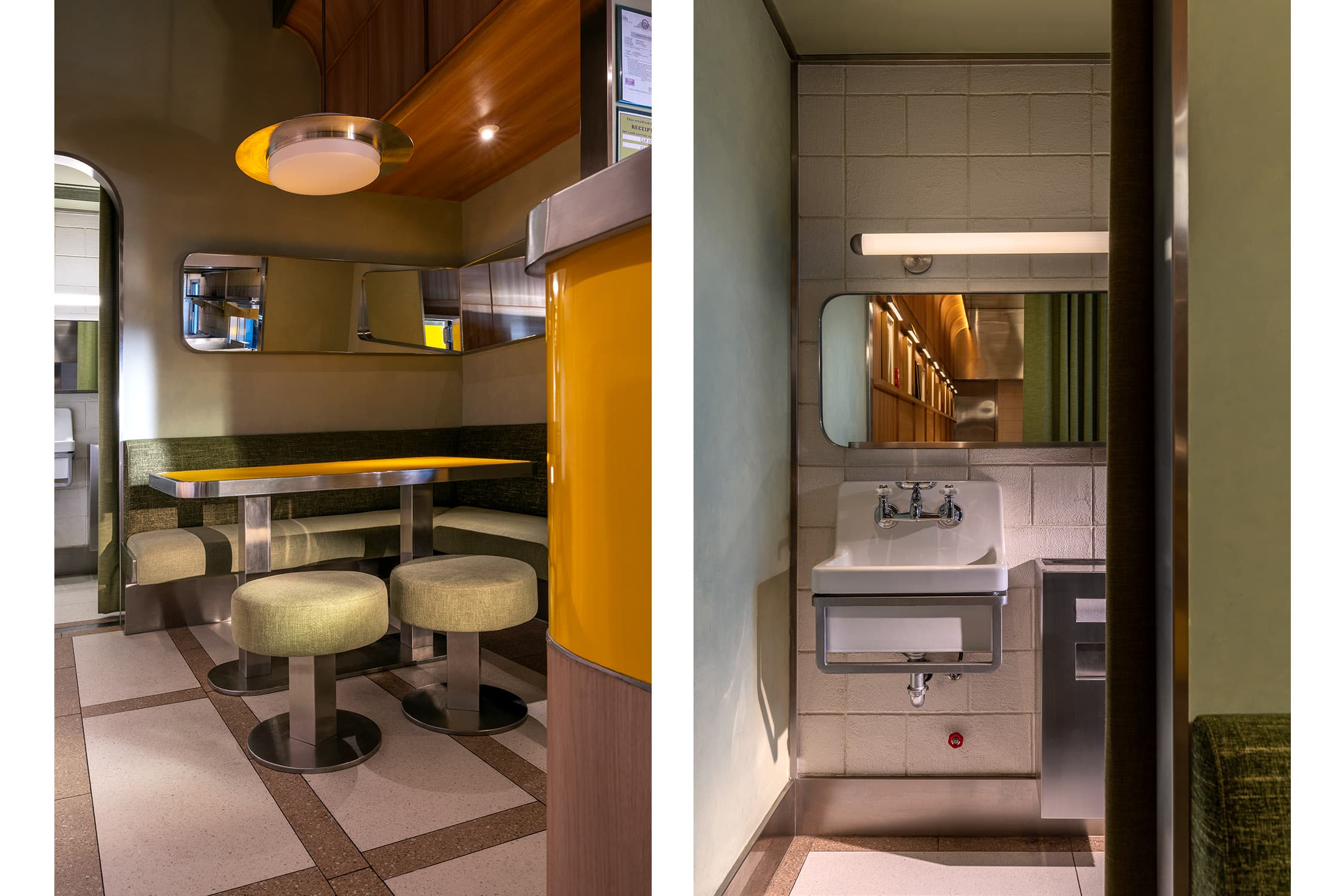 Interior of Greenlight Burgers in BGC designed by JJ Acuña / Bespoke Studio