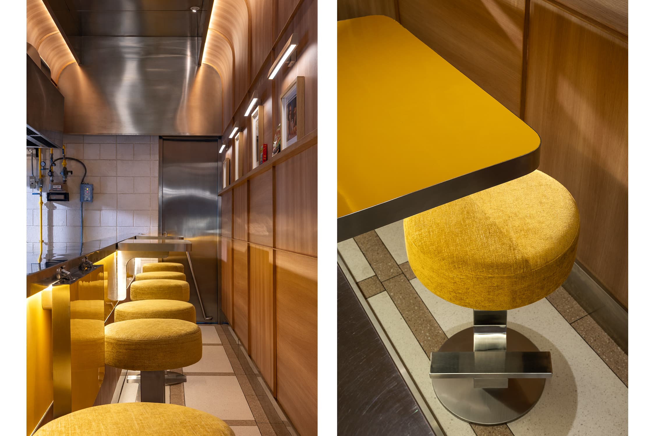 Interior of Greenlight Burgers in BGC designed by JJ Acuña / Bespoke Studio