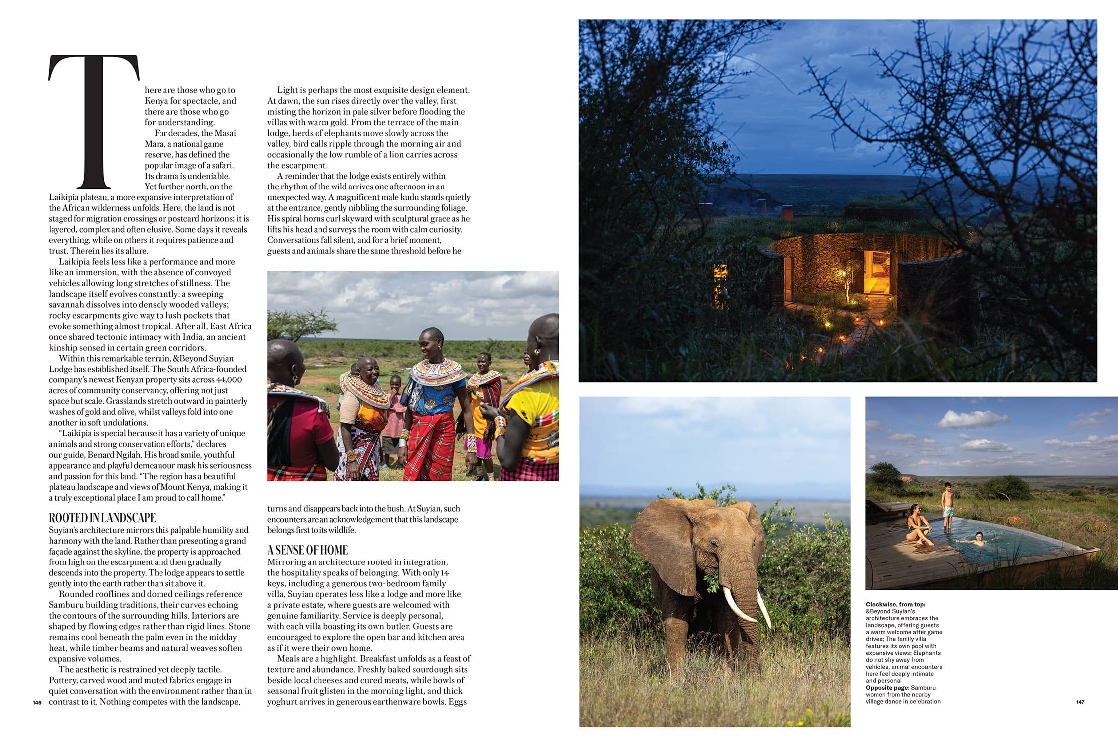 Tatler Philippines June 2026 feature by Stephanie Zubiri with photography by Scott A. Woodward documenting a family safari adventure at andBeyond Suyian in Kenya's Laikipia region.